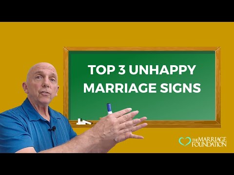 Top 3 Unhappy Marriage Signs | Paul Friedman