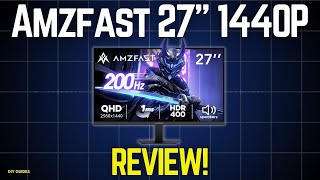 Amzfast 27" Inch 1440P 200HZ Gaming Monitor Review: Worth It Budget Monitor? Too Good For The Price?