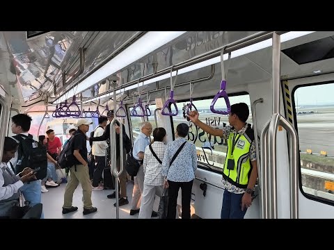 KLIA Aerotrain | Alstom Innovia APM 300R from Satellite Terminal A To Main Terminal.