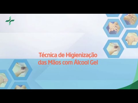 Higienização correta das mãos com álcool gel