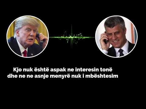 Biseda telefonike Thaçi - Donald Trump