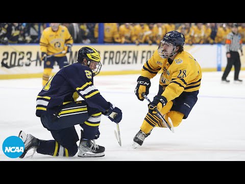 Quinnipiac vs. Michigan: 2023 NCAA Frozen Four semifinal highlights