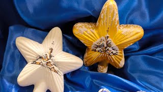 Špice na stromek HVĚZDA MODRÁ VÍSKA