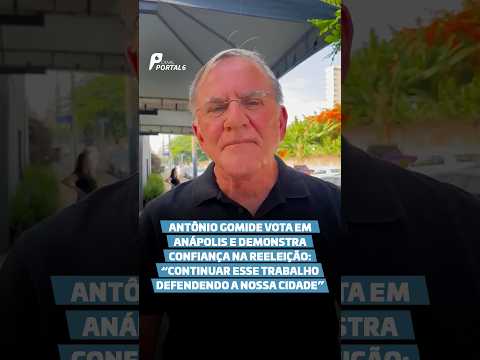 Antônio Gomide vota em Anápolis e demonstra confiança na reeleição: “Continuar esse trabalho...”