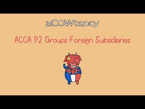 ACCA P2 Lectures on Foreign subsidiary: Explanation in a simple way