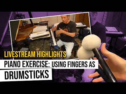 Piano Exercise: Using Fingers as Drumsticks