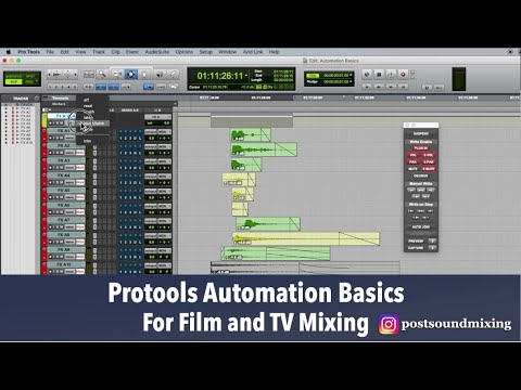 Protools Automation Basics For Mixing Film and TV