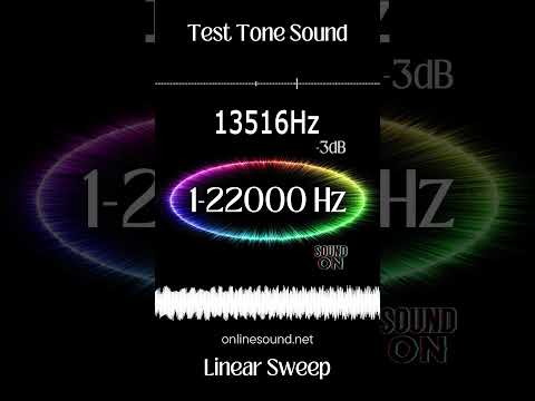 Short Hearing Test. Sound 1-22000 Hz (Linear Sweep) #frequency #sound #hz #hearingtest #lifehacks