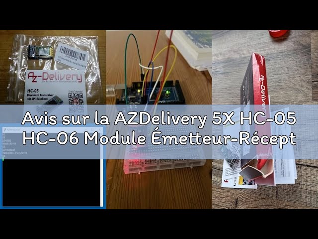 Vídeo relacionado con AZDelivery HC-05 HC-06 Bluetooth Wireless, RF Modulo Transceptor, RS232 Serial TTL Bluetooth Inalambrico Serial Transceiver Compatible con Arduino y con E-Book Incluido!