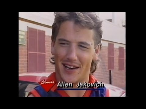 Sean Wight & Allen Jakovich - Garry Lyon's 150th game - Melbourne - News Report - 1994 Round 2 - AFL