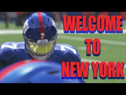 AD's 1st Game as Giants QB!!! Big Plays!!! Madden 17 Career Mode/ story mode qb