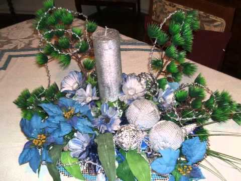 flores azules para Maricarmen