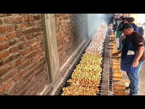 Brazilian Chicken Barbecue: 800 kg of Wings, Breast, Drumette, Thigh, Heart, Leg, Wingette and more