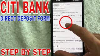 ✅ How To Find CITI Bank Direct Deposit Form 🔴
