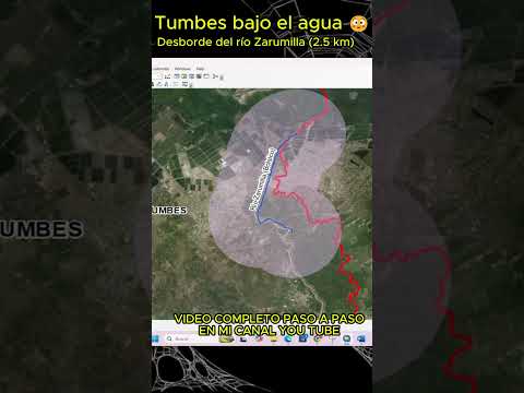 Así se inundaría Tumbes si el río Zarumilla crece 2.5 km 🌊