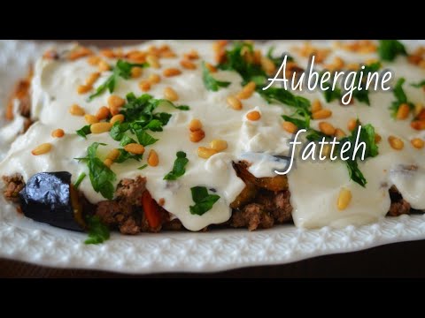 Aubergine fatteh quick and easy recipe