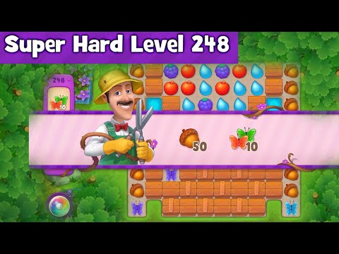 Gardenscapes Super Hard Level 248 | No Boosters | Playrix