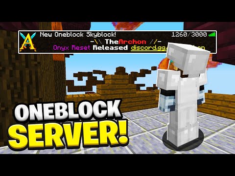 EPIC 2021 Oneblock Skyblock Server on TheArchon! Join Now for Chaos & Fun!