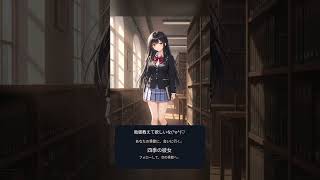 【四季の彼女】2026年10月5日(月)No.919 図書室で資料を探している彼女🤗📔。🌿✨ #四季の彼女 #Shorts