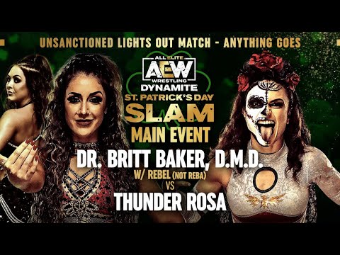 FULL MATCH: Dr. Britt Baker vs Thunder Rosa | Unsanctioned Lights Out Match | AEW Dynamite 3/17/21