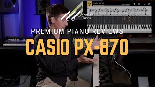 Video thumbnail for 🎹Casio PX-870 Privia Digital Piano Review & Demo - 4-Layer Piano Sound, Redesigned Speaker System🎹 by Merriam Music