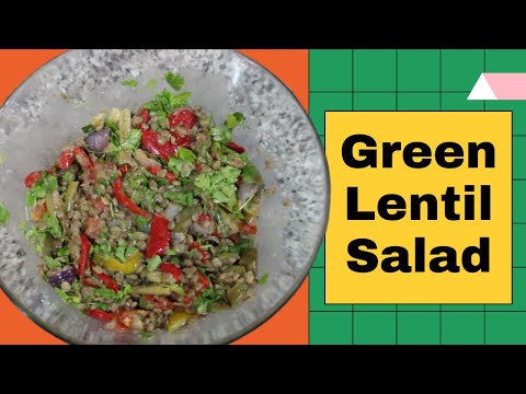 Lentil Salad with Roasted Vegetable in Olive Oil
