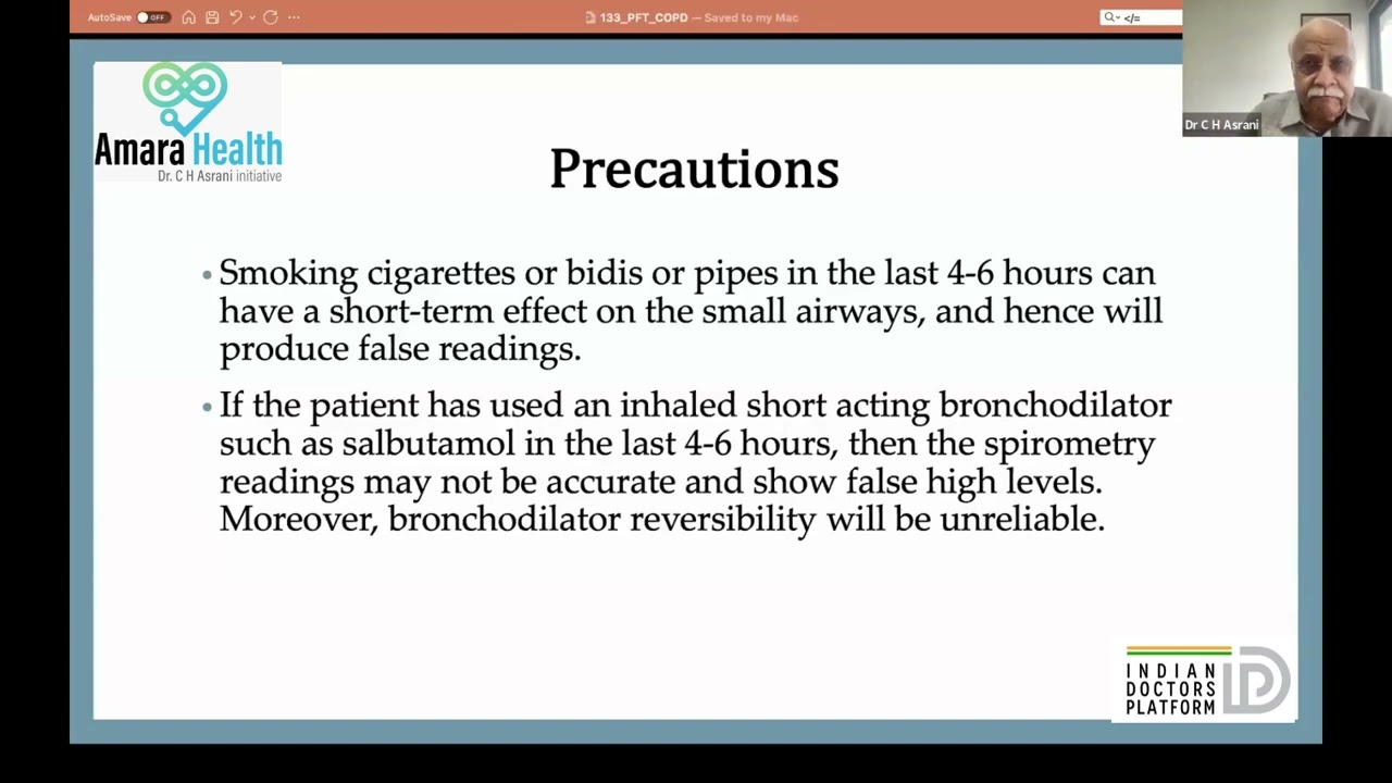 Understanding PFT and insights into COPD