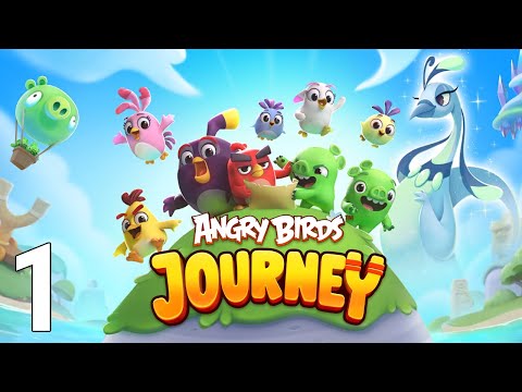 Angry Birds Journey Gameplay Walkthrough Part 1 - Tutorial Levels 1 - 10 (iOS/Android Games)