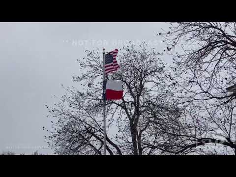 12-22-2022 Weatherford, TX - Frigid Conditions and Blowing Snow