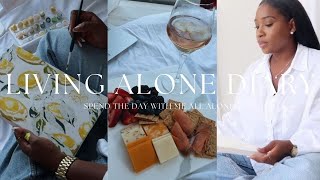 VLOG | I had the quietest Saturday ever! at home sip and paint ft Kiki's Club