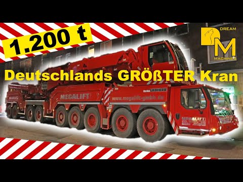 enormous world's most powerful Heavy Lifting Crane gets rigged up 1200ton Liebherr LTM 11200-9.1
