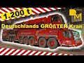enormous world's most powerful Heavy Lifting Crane gets rigged up 1200ton Liebherr LTM 11200-9.1