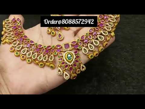Beautiful neckset..order@8088572942#immitationjewellerywholesale #necksets