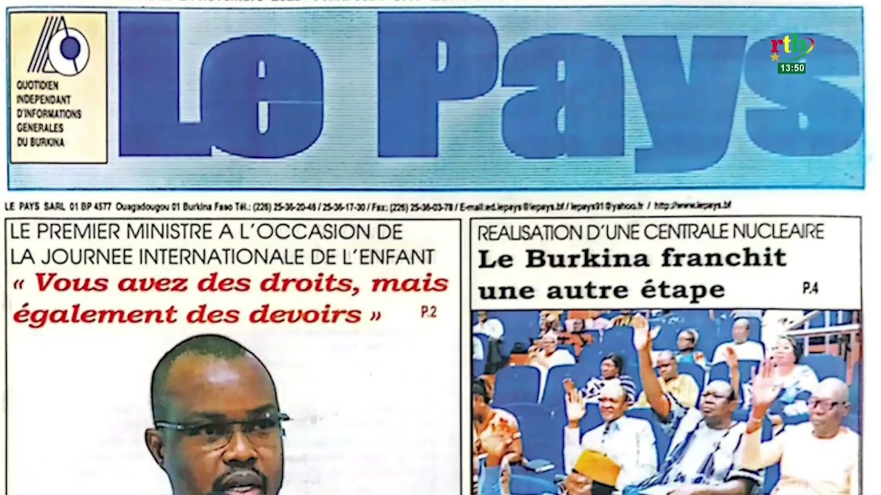 Revue de presse du 24 novembre 2025