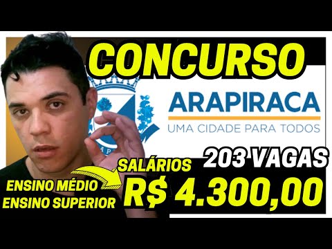 CONCURSO PREFEITURA DE ARAPIRACA 2025
