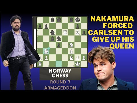 GM Magnus Carlsen vs. GM Hikaru Nakamura | Norway Chess 2024 | Round 7 - Armageddon