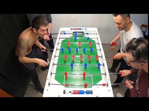 Combinazione due/portiere eseguito da Pietro Pagano