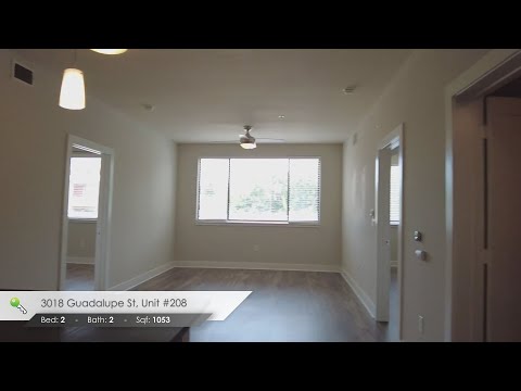 3016 Guadalupe St Apt 217 property video