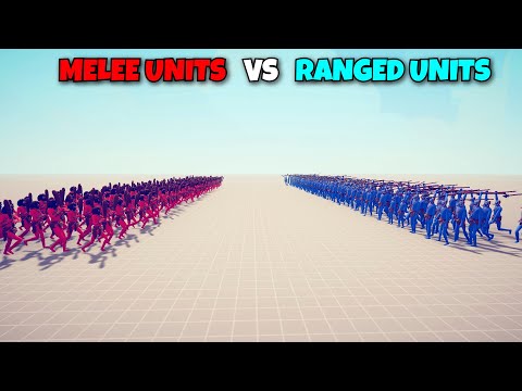 EVERY MELEE UNITS VS EVERY RANGED UNITS - Totally Accurate Battle Simulator TABS