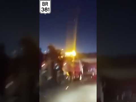 Acidente na BR 381 em Bom Jesus do Amparo MG.