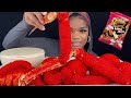 KING CRAB SEAFOOD BOIL FRIED HOT CHEETOS KING CRAB LOBSTER TAILS WITH CHEESE