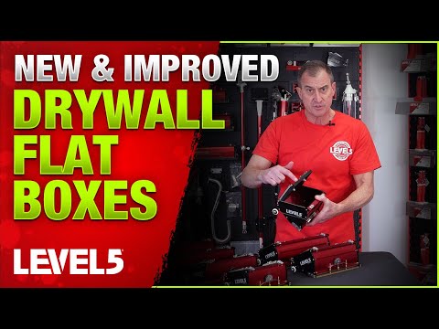 Introducing the NEW LEVEL5 Flat Boxes for Drywall Finishing Introducing th...