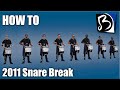 HOW TO Play Blue Devils 2011 Snare Break