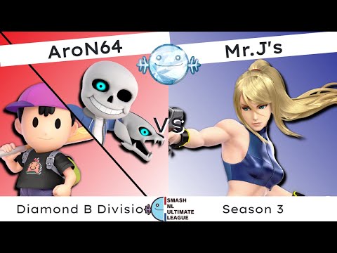 SNUL S3W1 - AroN64 (Ness, Sans) Vs. Mr. J's (Zero Suit Samus) [DiamondB]