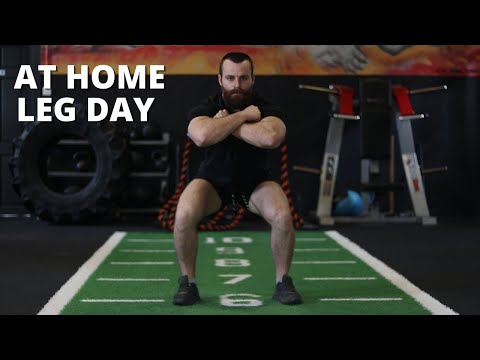 LOWER BODY STRENGTH & CONDITIONING at Home - 40 Min Bodyweight Leg Workout (Follow Along) W8-12