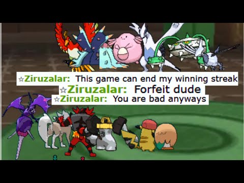 FULL ASH'S TEAM MADE THIS UNDEFEATED SALTY STALLER RAGE QUIT ON POKEMON SHOWDOWN!!