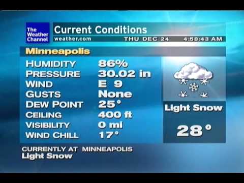 Minneapolis Weatherstar XL - Potent Holiday Storm - 12/24/2009