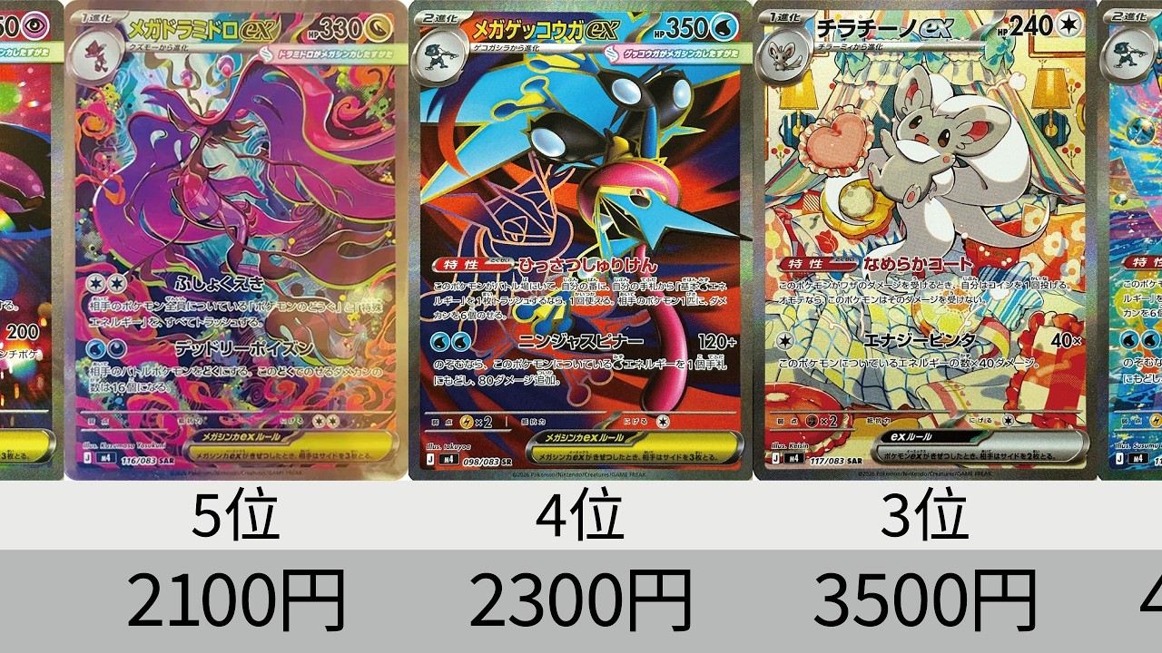 【ポケカ】最新相場ランキング！『ニンジャスピナー』発売から3週間後【Pokémon cards】Chaos Rising Ninja Spinner price ranking