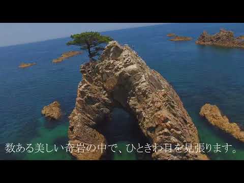驚きの透明度！「浦富海岸」空の旅♪