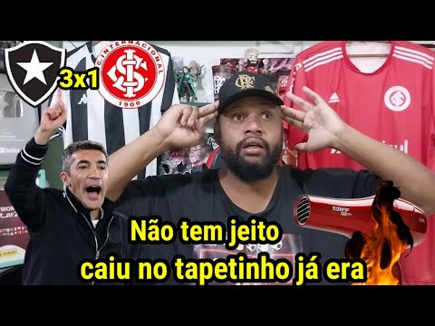 REACT BOTAFOGO 3X1 INTERNACIONAL l SECADORES PEGARAM FOGO, LITERALMENTE